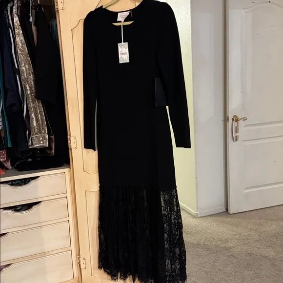Hyacinth House - Black Knit Giavanna Maxi Dress - coffeafoods.com
